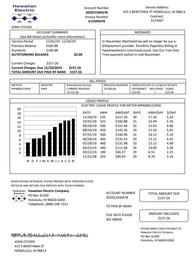  Minol USA business utility bill 